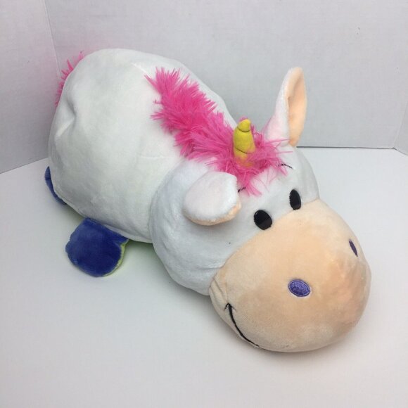 FLIPAZOO Imogen Dragon 24” & Persephone Unicorn 20” 2-in-1 Plush Stuffed Animal - Picture 2 of 8